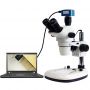 Trinocular Continuous Zoom Stereo Microscope
